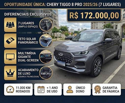 CAOA CHERY TIGGO 8 PRO 1.6 TGDI GASOLINA DCT